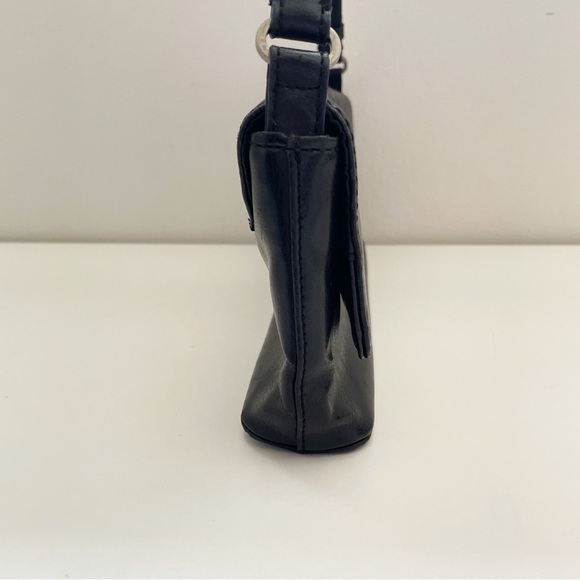 Vintage retro y2k baguette bag purse shoulder bag faux leather 90s rectangle - Picture 8 of 15